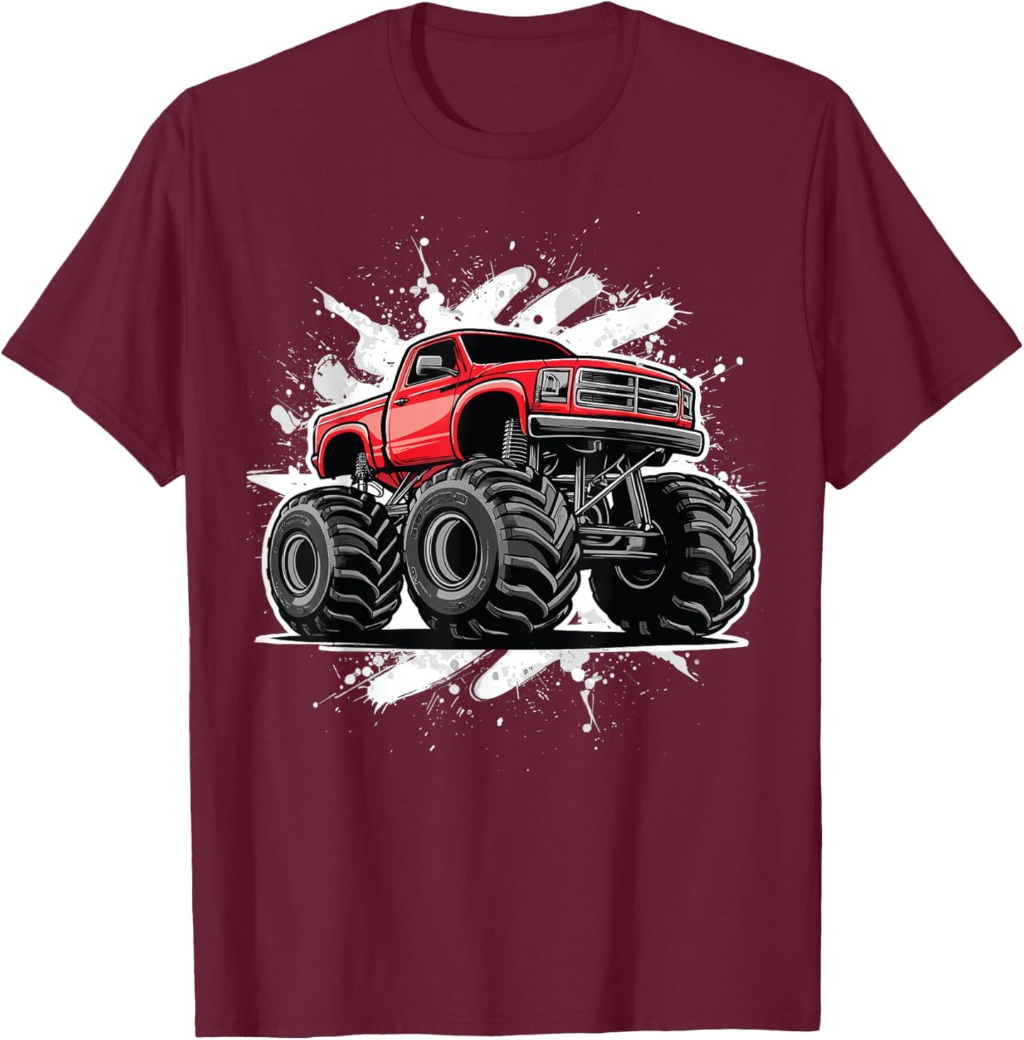 Monster Truck for toddlers Youth & Adults T-Shirt - T-Shirt | Maroon