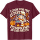 I Cook for The Cutest Pumpkins School Halloween Lunch Lady T-Shirt - T-Shirt | Maroon