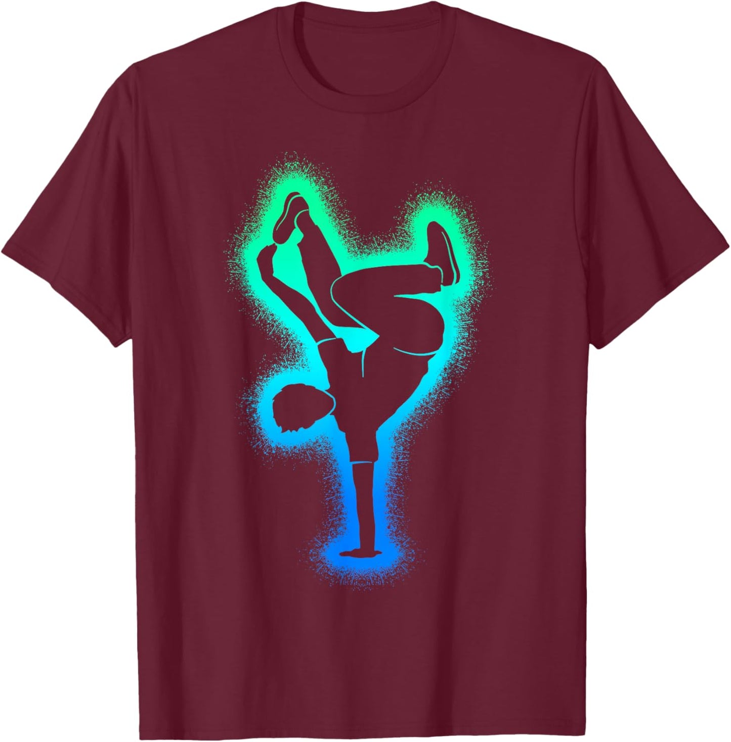 Breakdance Dance Men Kids Boys Breakdancing T-Shirt - T-Shirt | Maroon