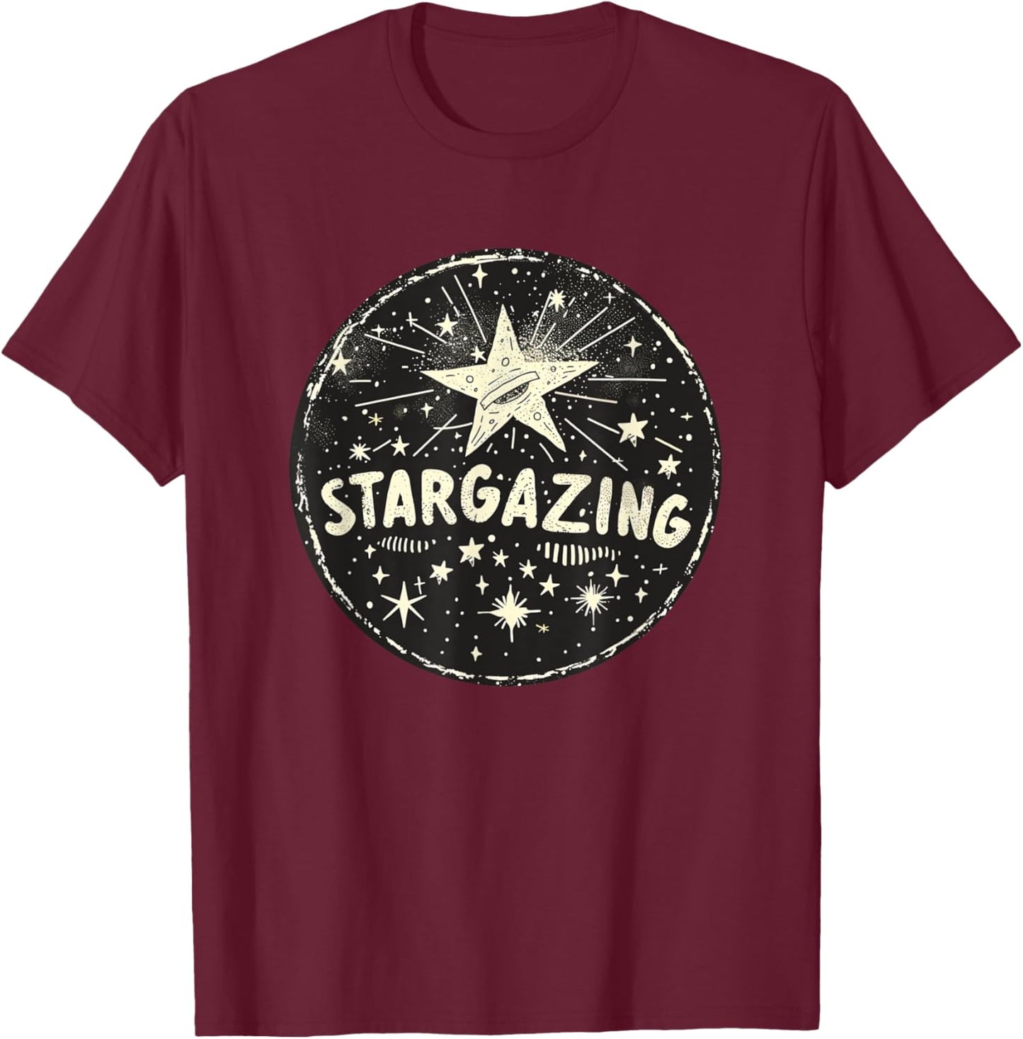 Cool stargazing Outfit T-Shirt - T-Shirt | Maroon