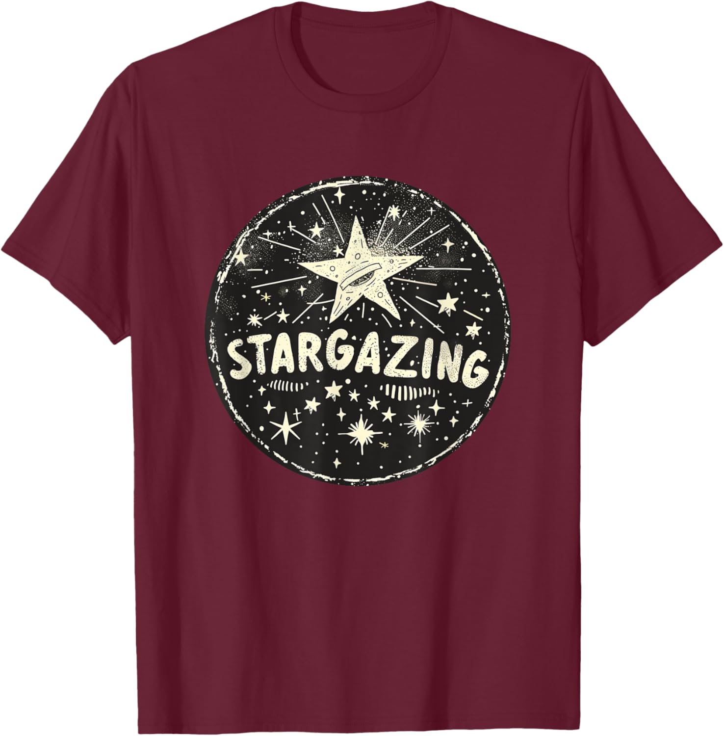 Cool stargazing Outfit T-Shirt - T-Shirt | Maroon