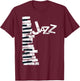 Jazz Music Lover - Vintage Piano Jazz T-Shirt - T-Shirt | Maroon