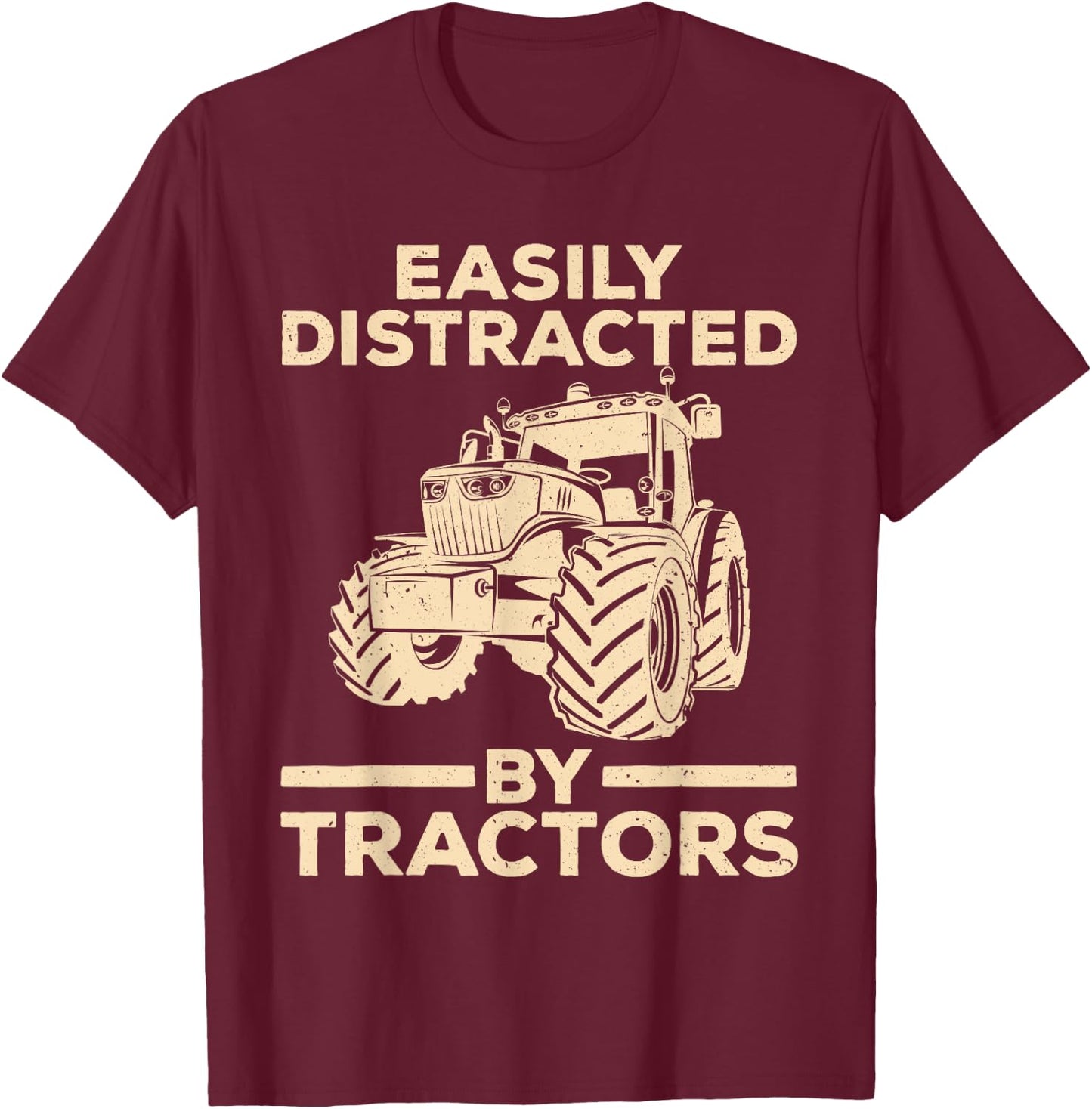 Tractor Art Women Farming Agriculture Farmer Truck T-Shirt - T-Shirt | Maroon