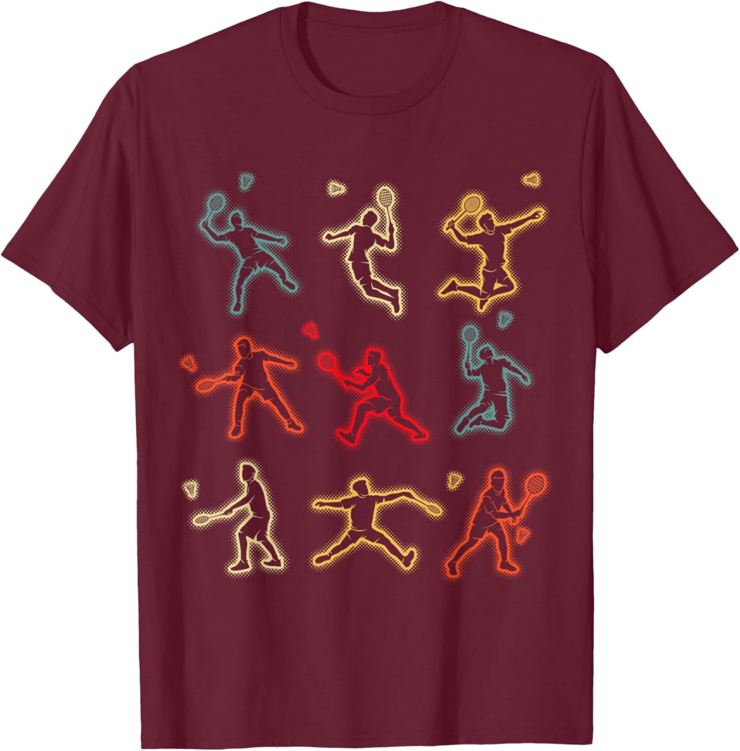 Badminton Shuttlecock Kids Youth Boys T-Shirt - T-Shirt | Maroon