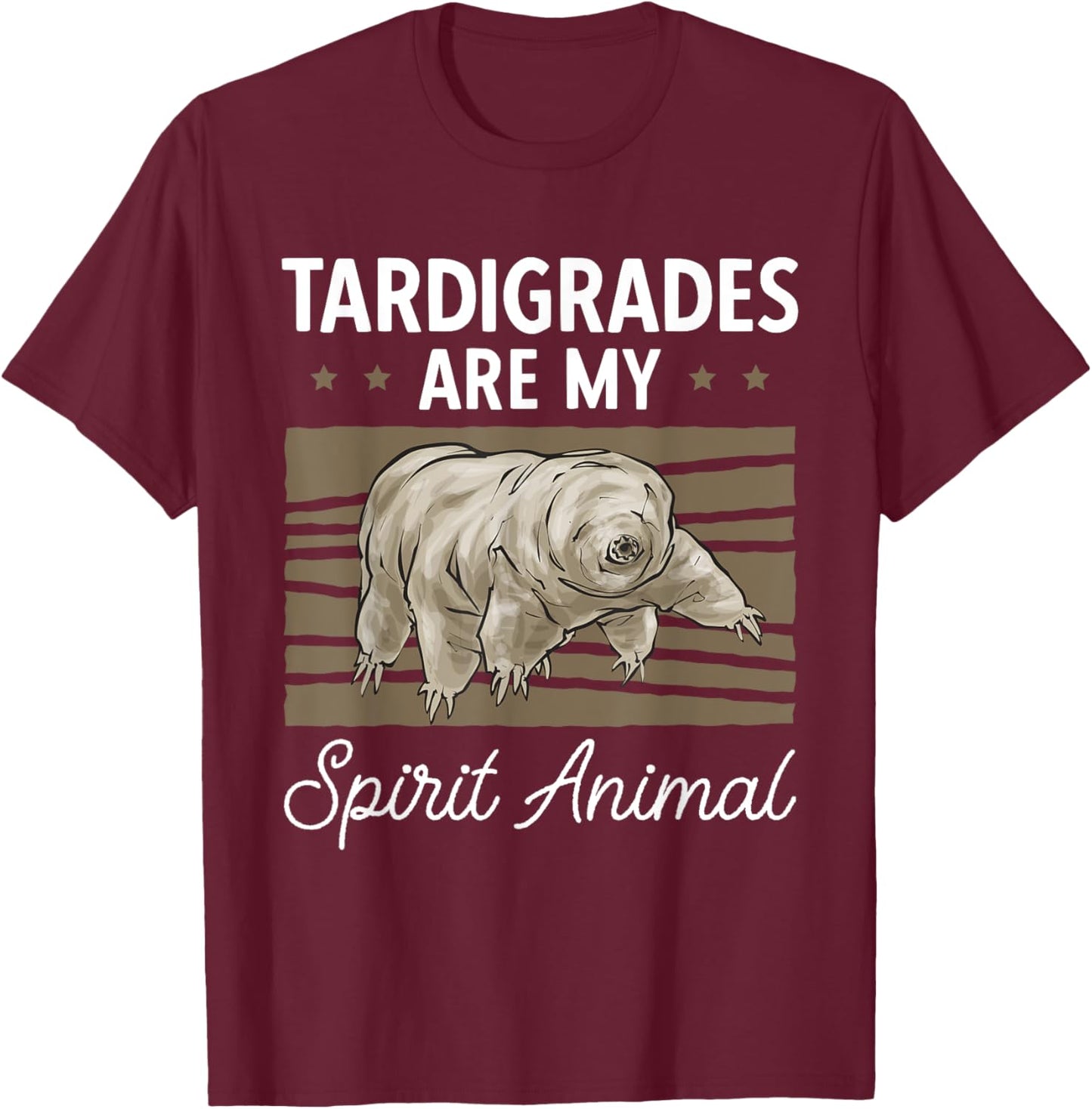 Tardigrade Water Bear Spirit Animal Tardigrade T-Shirt - T-Shirt | Maroon