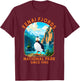 Kenai Fjords National Park Puffin Bird Alaska Nature Outdoor T-Shirt - T-Shirt | Maroon