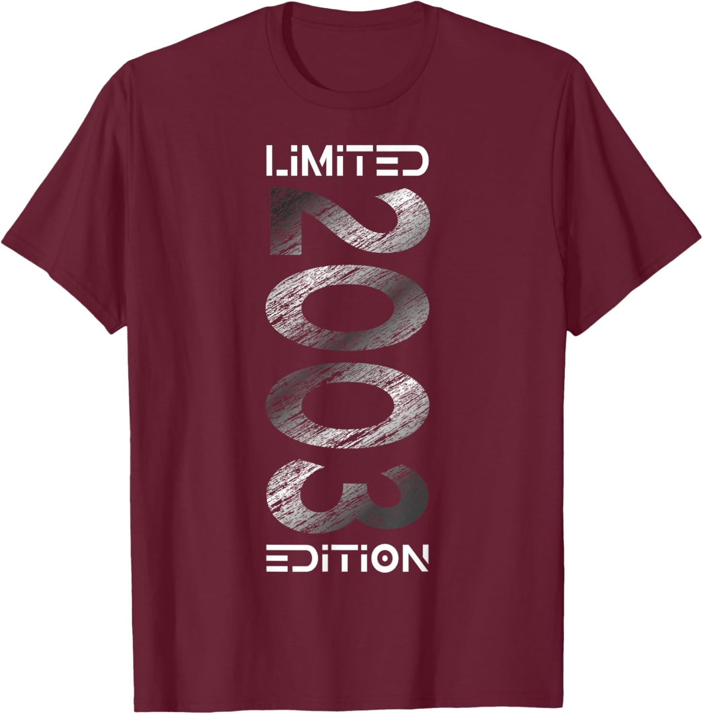 Limited Edition 2003 Man Woman 22th Birthday 22 T-Shirt - T-Shirt | Maroon