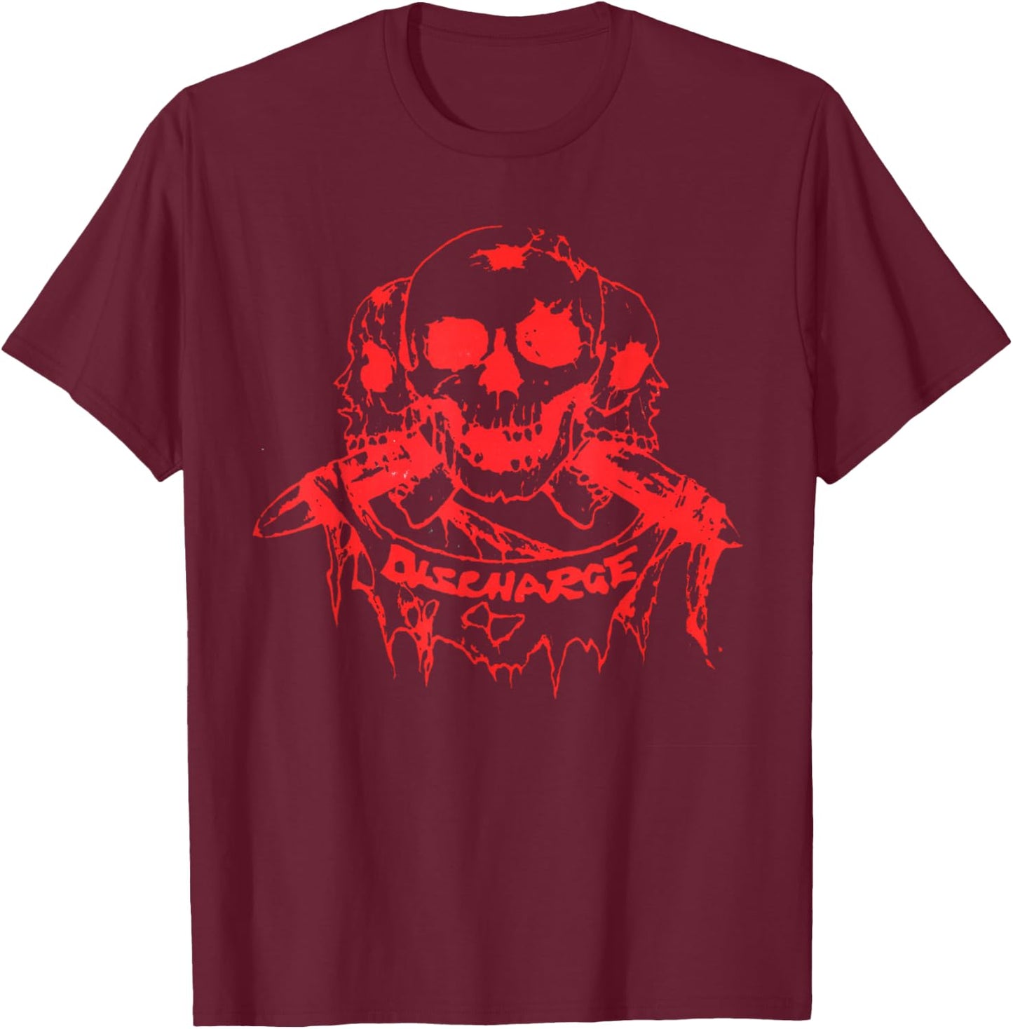 Discharge - Born To Die - Official Merchandise T-Shirt - T-Shirt | Maroon