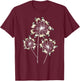 Funny Pug Gift Women Cool Flower Dog Dandelion Lover T-Shirt - T-Shirt | Maroon