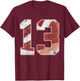 Number 13 Dune Red 13s Loser Lover Matching Women T-Shirt - T-Shirt | Maroon
