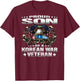Proud Son Of A Korean War Veteran Military Vet's Child Gift T-Shirt - T-Shirt | Maroon