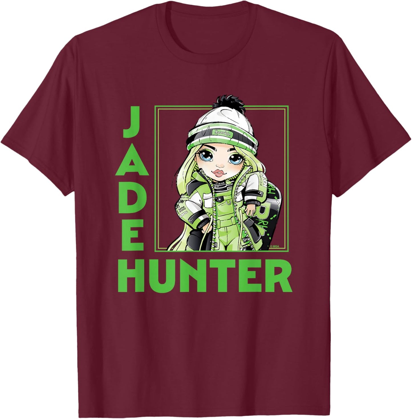 Rainbow High - RH Holiday Jade Hunter T-Shirt - T-Shirt | Maroon