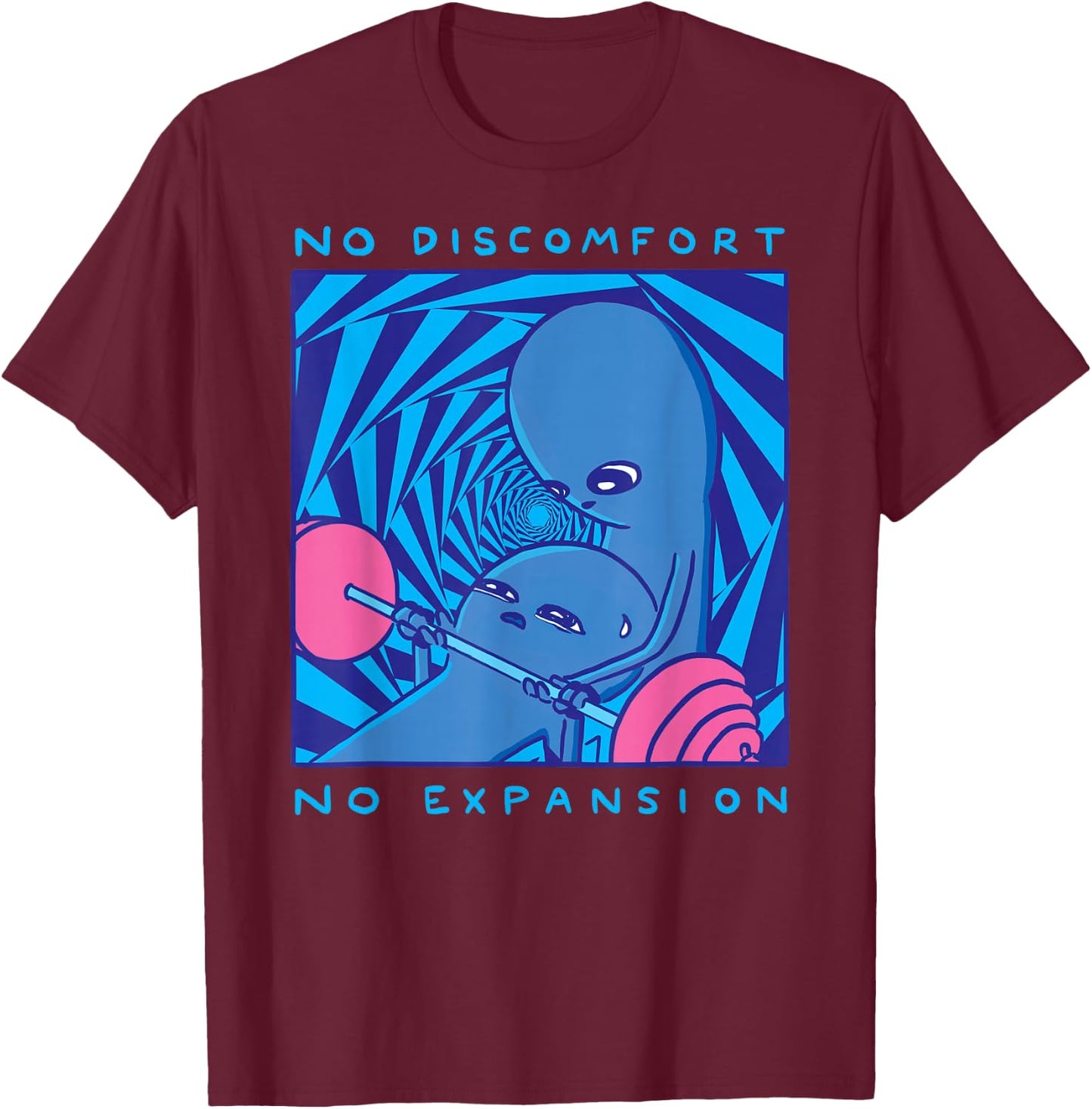 Threadless Nathan W. Pyle Strange Planet Expansion Graphic T-Shirt - T-Shirt | Maroon