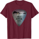 Guitar Lake Reflections Make a Joyful Noise Bible Verse T-Shirt - T-Shirt | Maroon