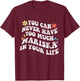 Retro Groovy You Can Never Have Too Much Mariska In Your T-Shirt - T-Shirt | Maroon
