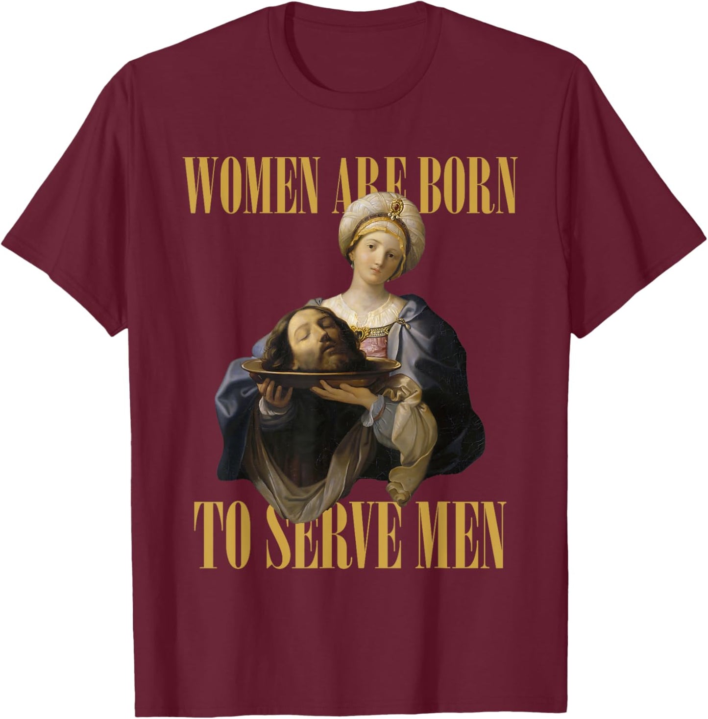 Born To Serve Men Christian Boss Girl Motivational Funny T-Shirt - T-Shirt | Maroon