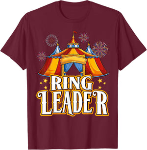Circus ringleader Carnival Crew Party themed kids boys girls T-Shirt - T-Shirt | Maroon