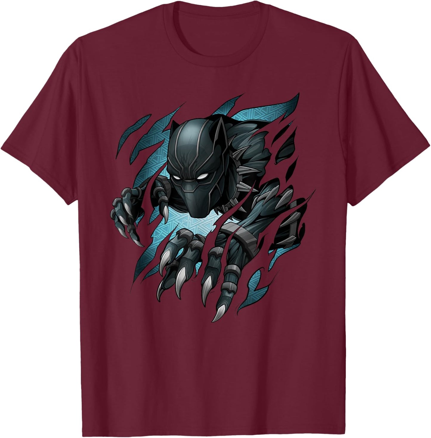 Marvel Black Panther T'Challa Claw Marks Small T-Shirt - T-Shirt | Maroon
