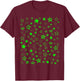 100 Days of School Teachers Kids Child Smarter Green Stars T-Shirt - T-Shirt | Maroon