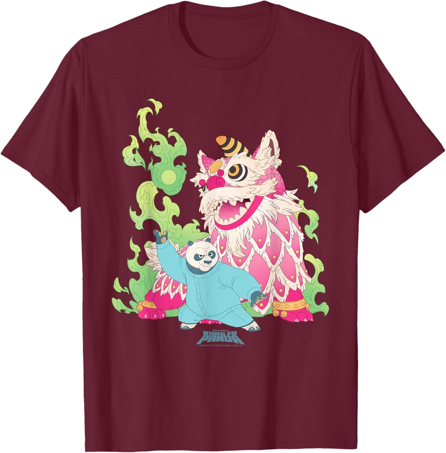 DreamWorks Kung Fu Panda Chinese New Year Po T-Shirt - T-Shirt | Maroon
