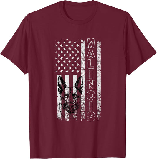 Belgian Malinois Dog Dogs Mom Dad Dog Lover Malinois T-Shirt - T-Shirt | Maroon