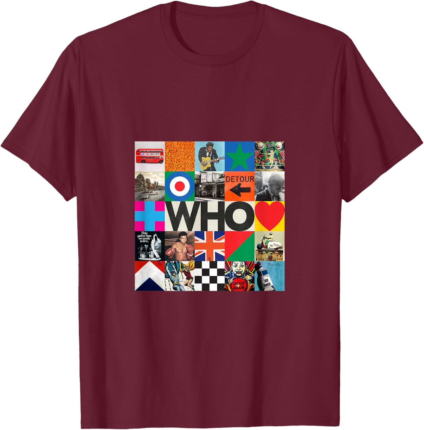 The Who Official 2019 Who Album Cover T-Shirt - T-Shirt | Maroon