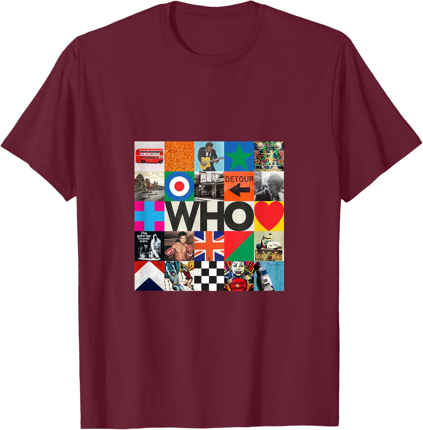The Who Official 2019 Who Album Cover T-Shirt - T-Shirt | Maroon