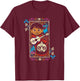 Disney Pixar Coco Miguel Two Faces Day Of The Dead Big Frame T-Shirt - T-Shirt | Maroon