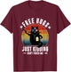 Free Hugs Just Kidding Don't Touch Me Sarcasm Funny Cat Beer T-Shirt - T-Shirt | Maroon