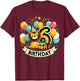 Lion 6th birthday boy girl 6 years old sixth six Lion T-Shirt - T-Shirt | Maroon