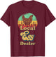 Local Egg Dealer Retro Local Egg Chicken Seller T-Shirt - T-Shirt | Maroon
