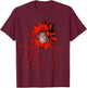 TTP Awareness Sunflower Red Ribbon T-Shirt - T-Shirt | Maroon