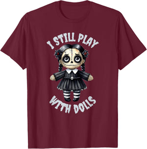 VooDoo Doll Graphic Halloween Costume T-Shirt - T-Shirt | Maroon