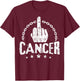 Middle Finger to Cancer Cancer Awareness T-Shirt - T-Shirt | Maroon