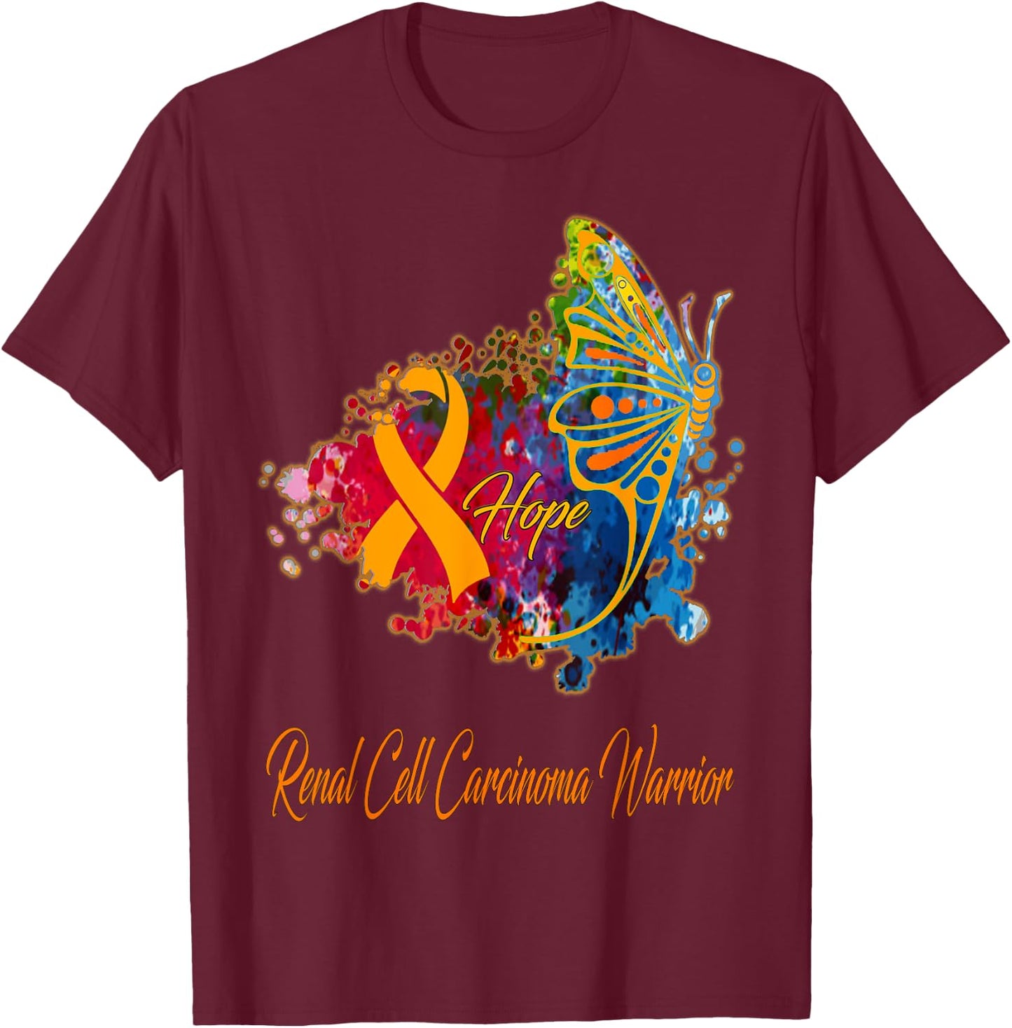 Renal Cell Carcinoma Awareness T-Shirt - T-Shirt | Maroon