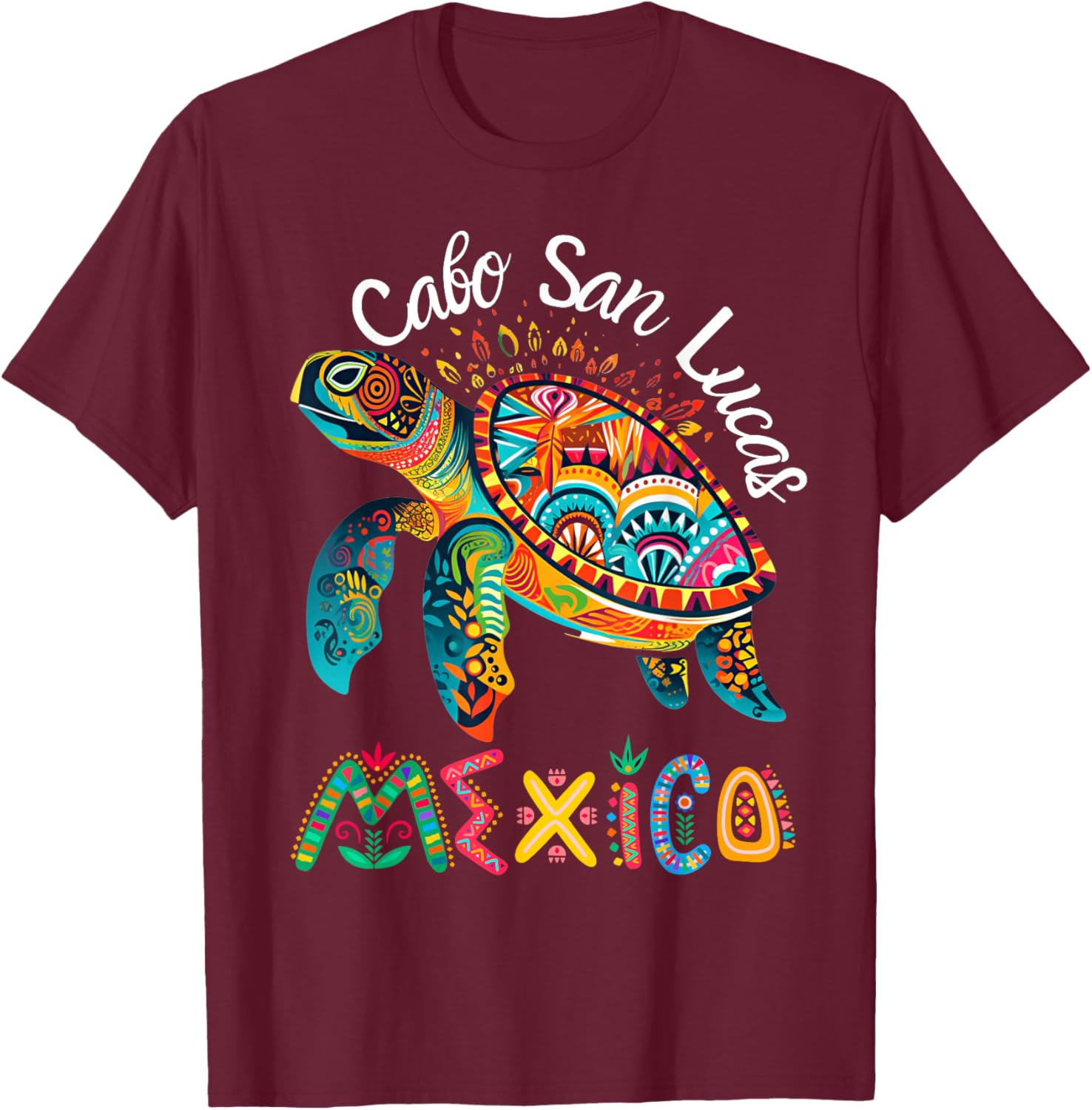 Cabo San Lucas Los Cabos Souvenir Cabo T-Shirt - T-Shirt | Maroon