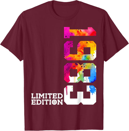 43 Jahre 43. Geburtstag Limited Edition 1983 T-Shirt - T-Shirt | Maroon