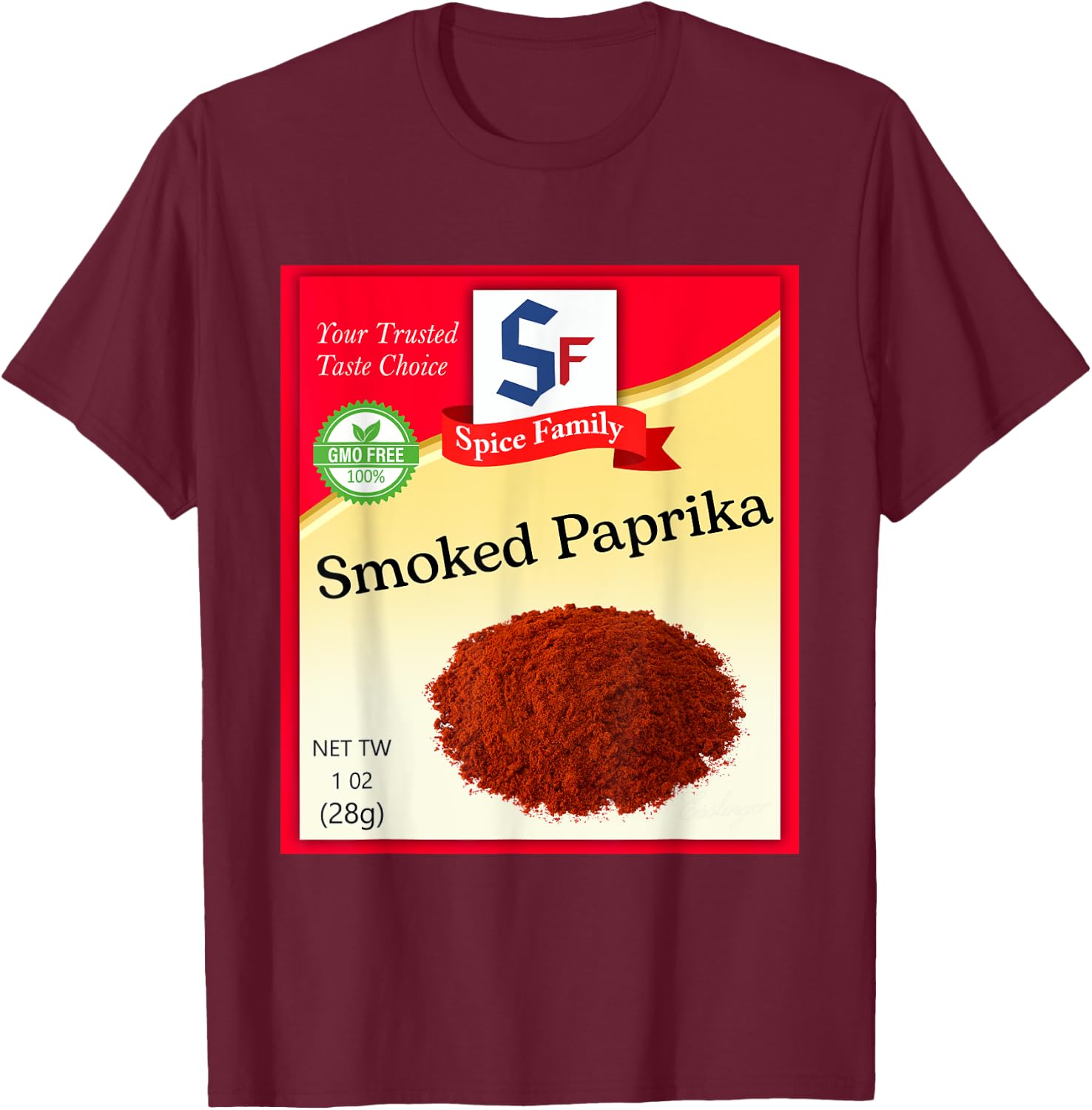 Smoked Paprika Condiment Costume Holiday Spice Costumes T-Shirt - T-Shirt | Maroon