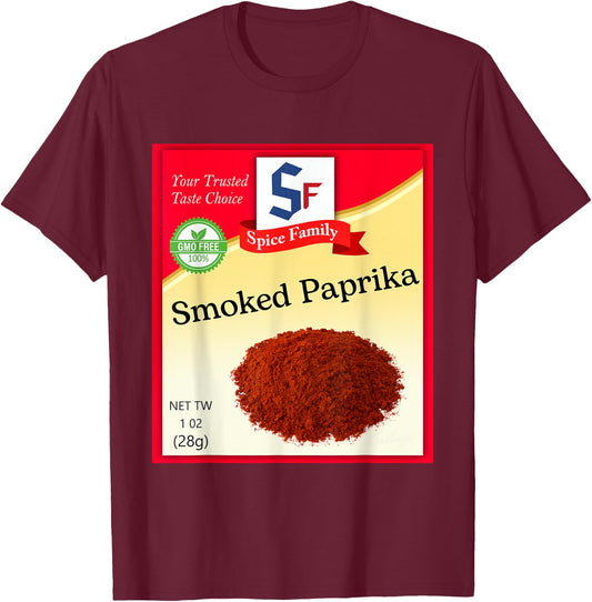Smoked Paprika Condiment Costume Holiday Spice Costumes T-Shirt - T-Shirt | Maroon