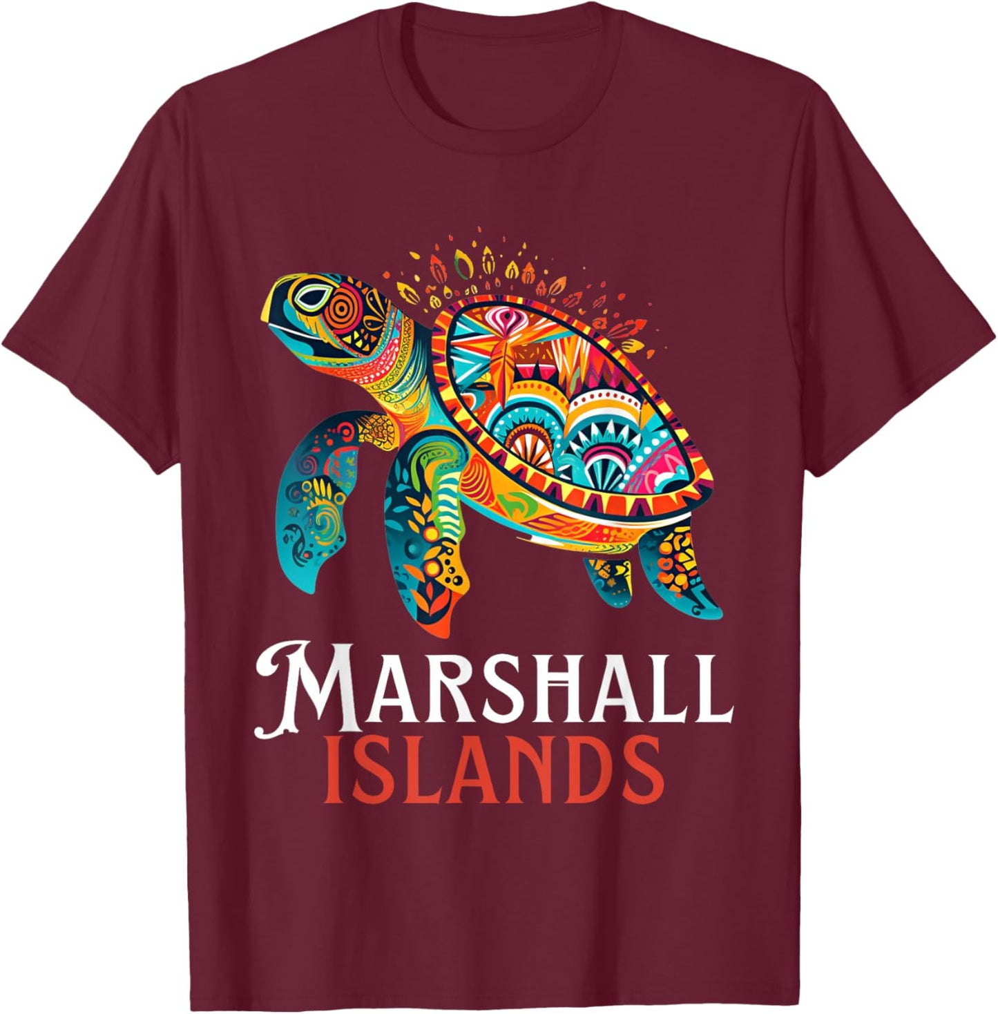 Marshall Islands Souvenir / Marshall Islands T-Shirt - T-Shirt | Maroon