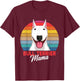 Bull Terrier Mama Bully Dog Mom Girls T-Shirt - T-Shirt | Maroon