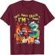 Barnyard 3rd Birthday Farm Animals 3 Years Old Farming T-Shirt - T-Shirt | Maroon