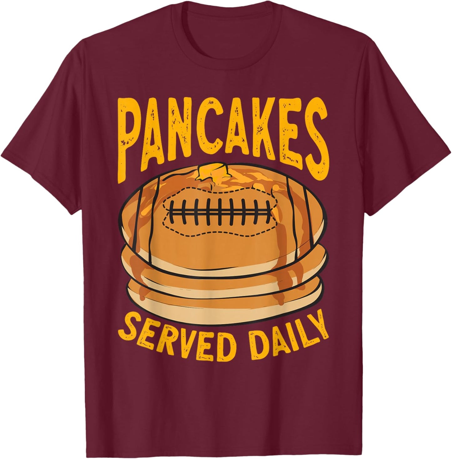 Pancake Breakfast Pancake T-Shirt - T-Shirt | Maroon