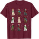 Christmas Lights Labrador Dog Lover Funny Xmas Dogs PJ Gifts T-Shirt - T-Shirt | Maroon
