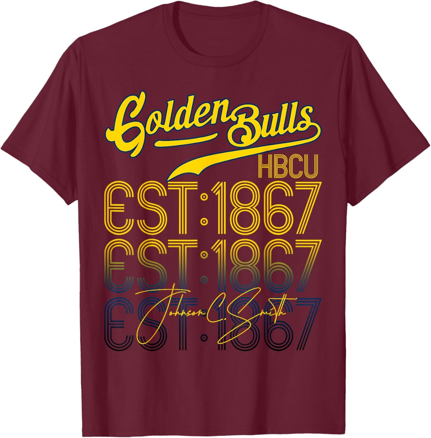 Retro .Johnson Home C. Vintage .Smith Study University Era T-Shirt - T-Shirt | Maroon
