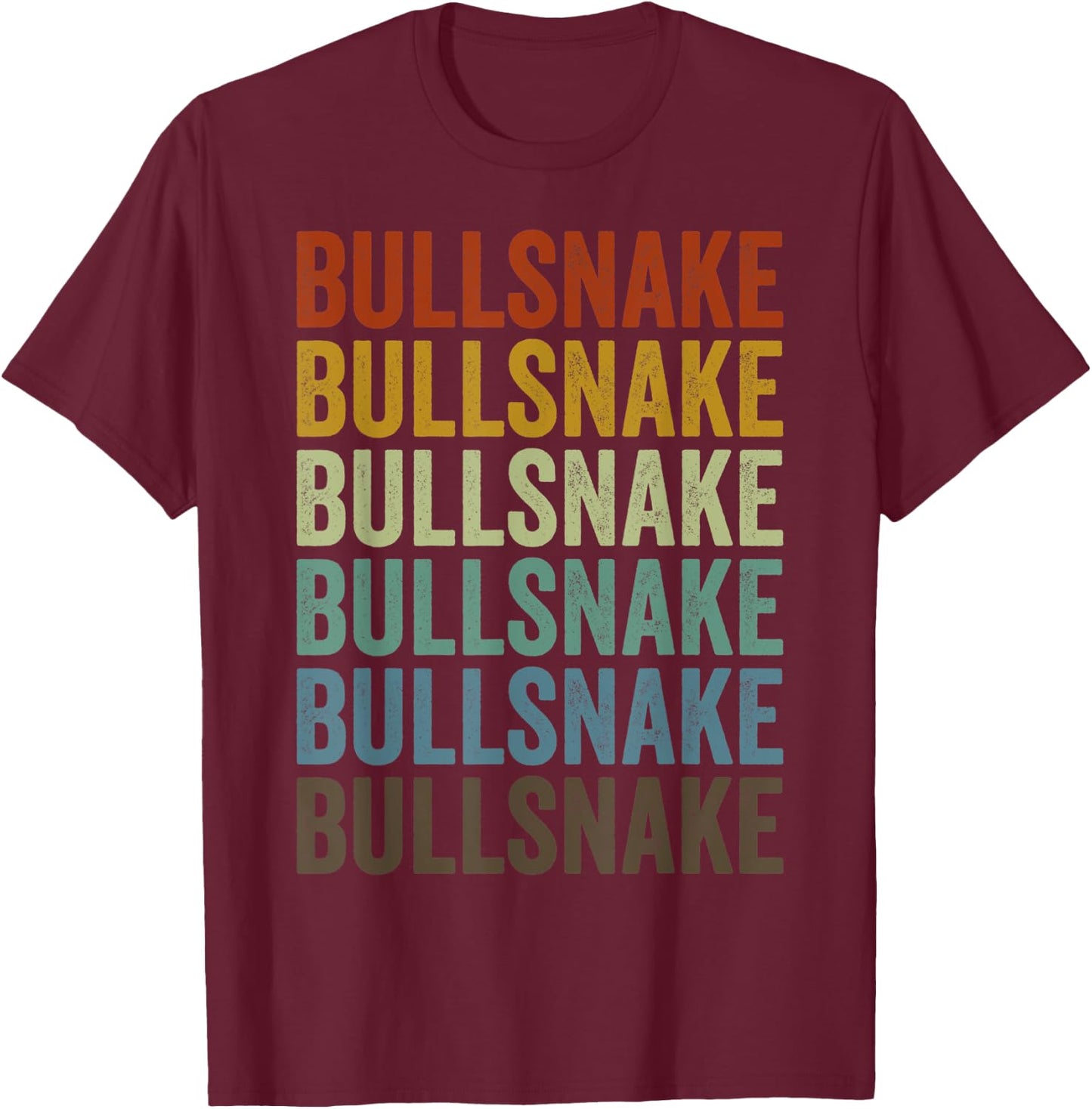 Bullsnake Retro T-Shirt - T-Shirt | Maroon