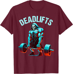 Deadlifts Gym Fitness Funny Workout T-Shirt - T-Shirt | Maroon