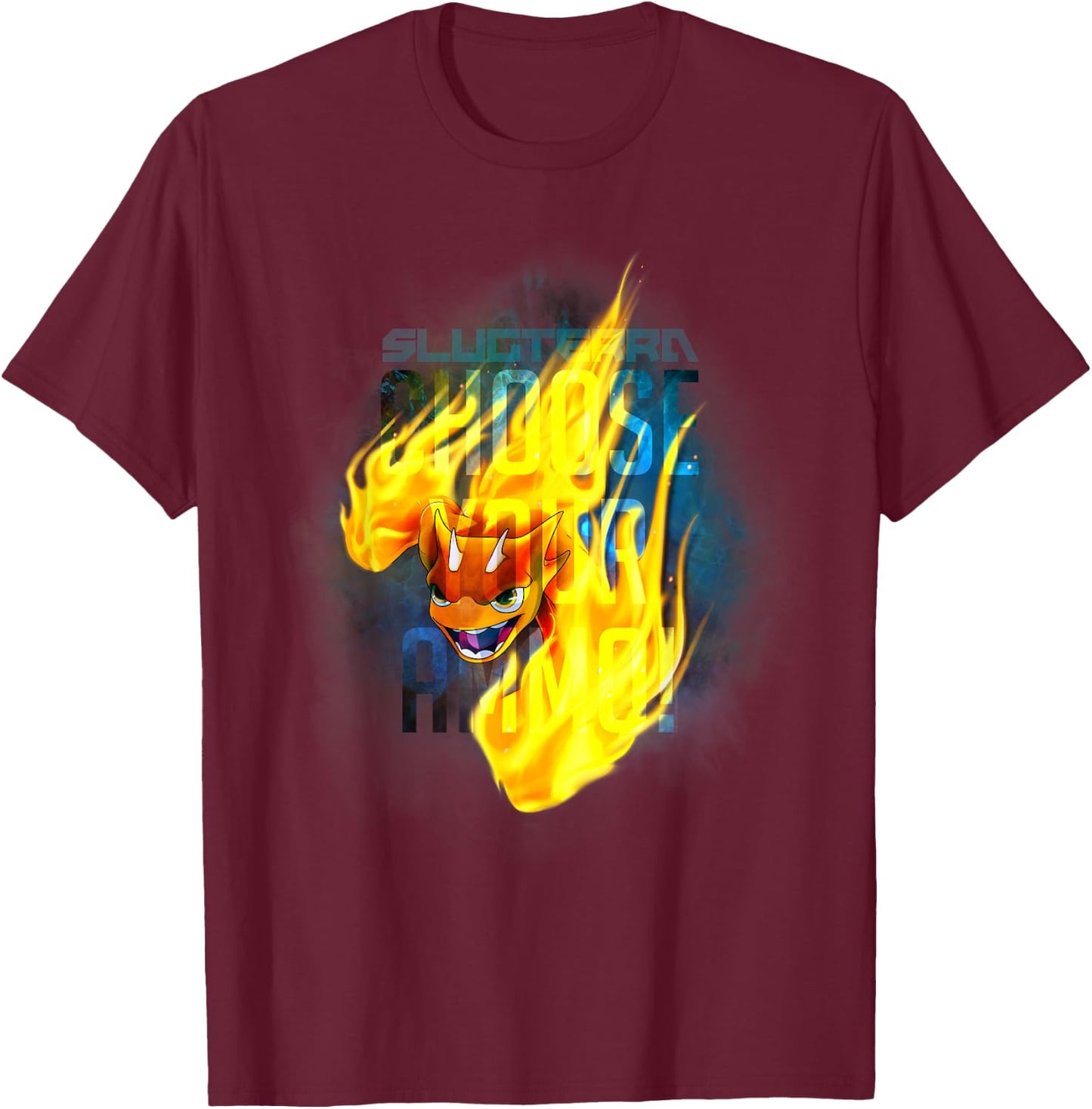 Slugterra - Choose Your Ammo - Burpy T-Shirt - T-Shirt | Maroon