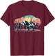 Sunset Landscape Buffalo T-Shirt - T-Shirt | Maroon
