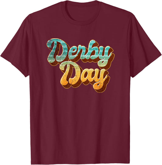 Funny Derby Day Race Horse - Horse Racing T-Shirt - T-Shirt | Maroon